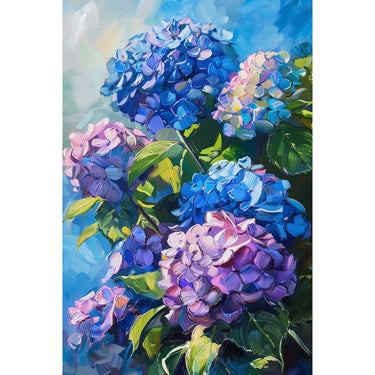 Hortensias En Peinture
